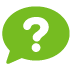 question bubble icon